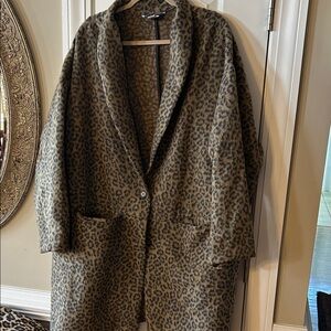 Old Navy Women's Brown Leopard Jacket